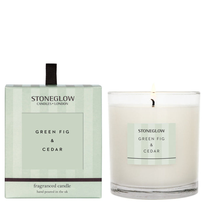 Green Fig & Cedar Candle - Modern Classics by Stoneglow