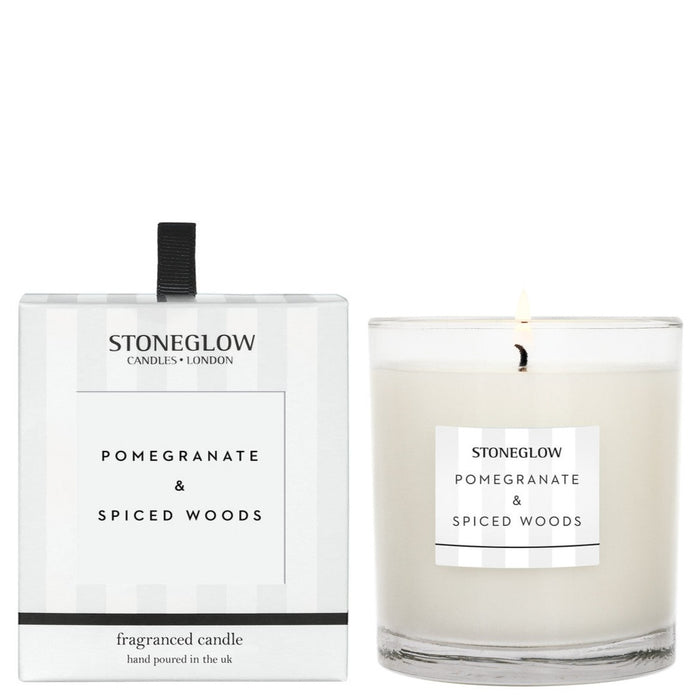 Pomegranate & Spiced Woods Candle - Modern Classics by Stoneglow
