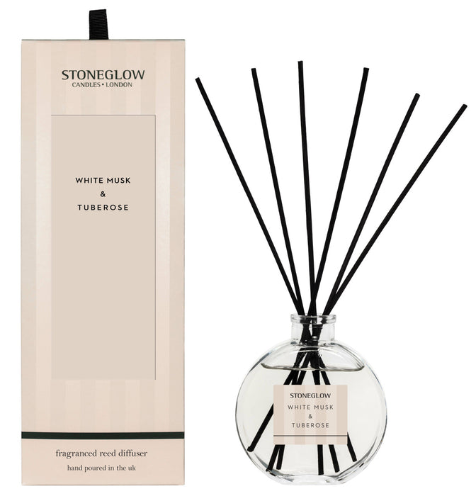 White Musk & Tuberose Reed Diffuser - Modern Classics by Stoneglow
