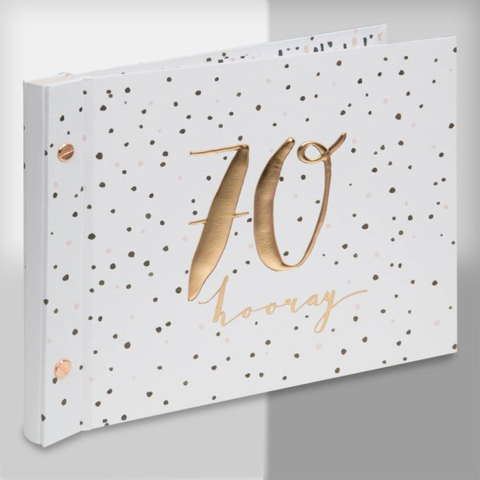 Luxe Birthday Guest Book & Photo Album - 70 hooray