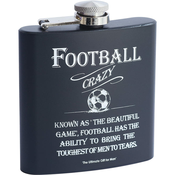 "Football Crazy" Hipflask