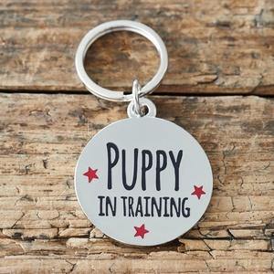 Puppy In Training Dog Tag/Keyring - The Olive Branch & Lovely Libby's