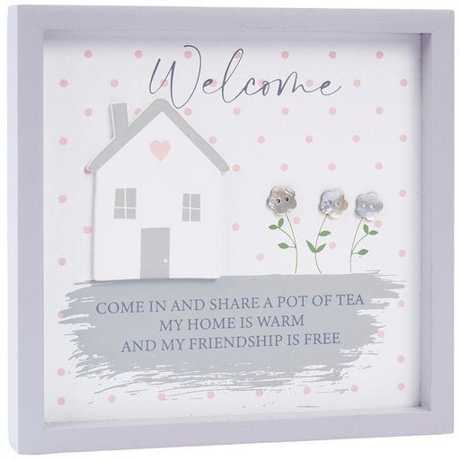 Welcome To Our Home Friendship Plaque - The Olive Branch & Lovely Libby's