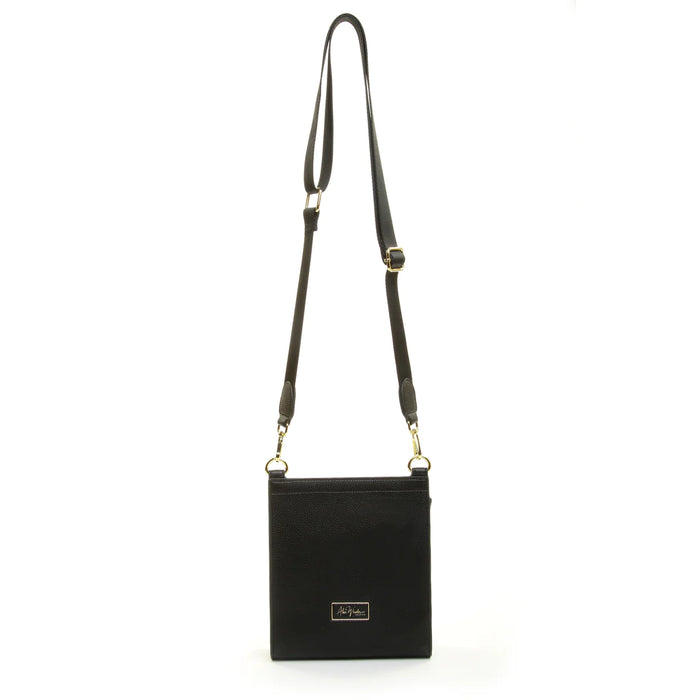 Black Bloomsbury Crossbody Bag by Alice Wheeler