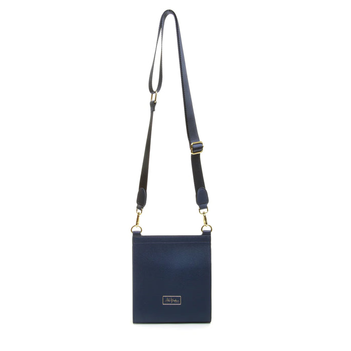 Navy Bloomsbury Crossbody Bag by Alice Wheeler