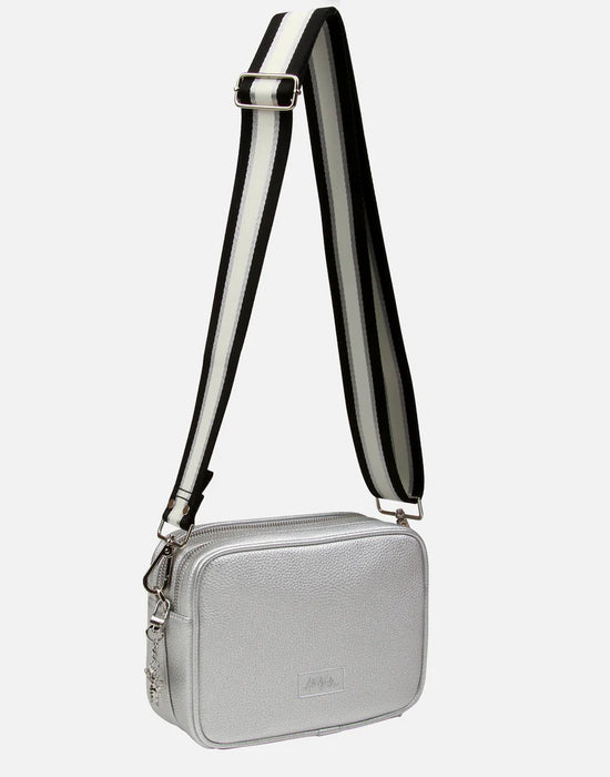 Silver Soho Double Zip Camera Bag by Alice Wheeler