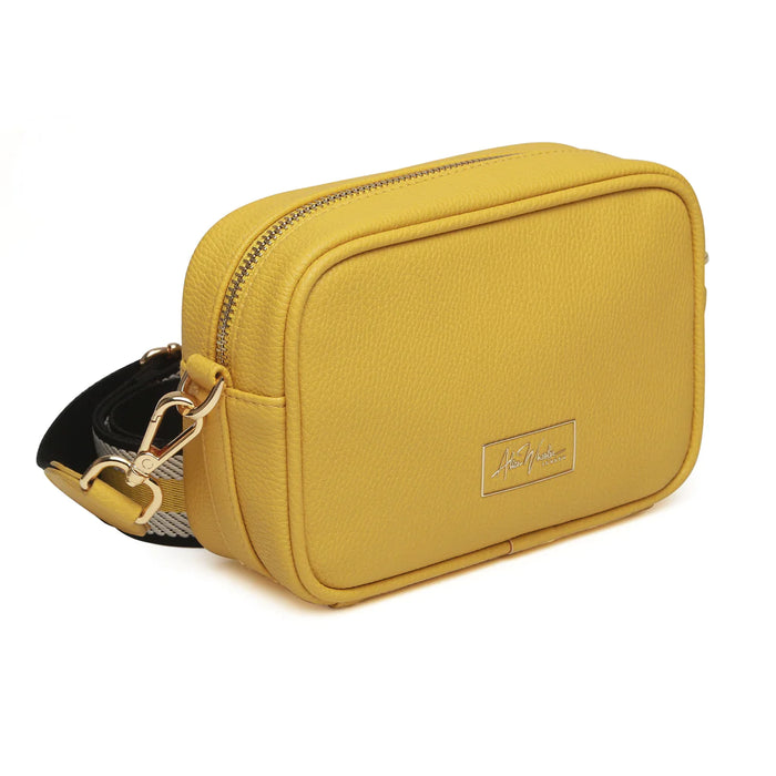 Mustard Mini Mayfair Camera Bag by Alice Wheeler