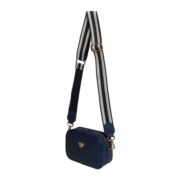 Navy Mini Mayfair Camera Bag by Alice Wheeler