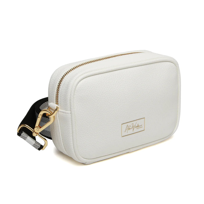 White Mini Mayfair Camera Bag by Alice Wheeler