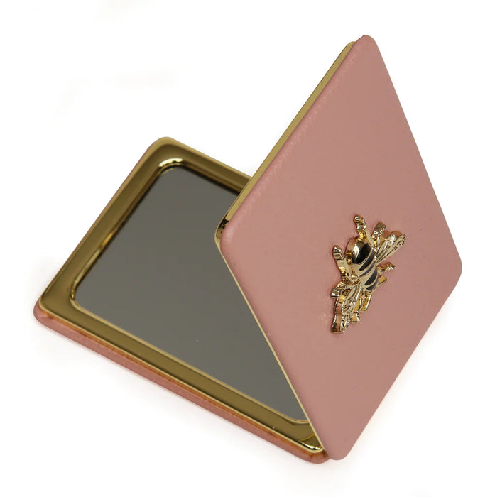 Pink Oblong Compact Mirror by Alice Wheeler