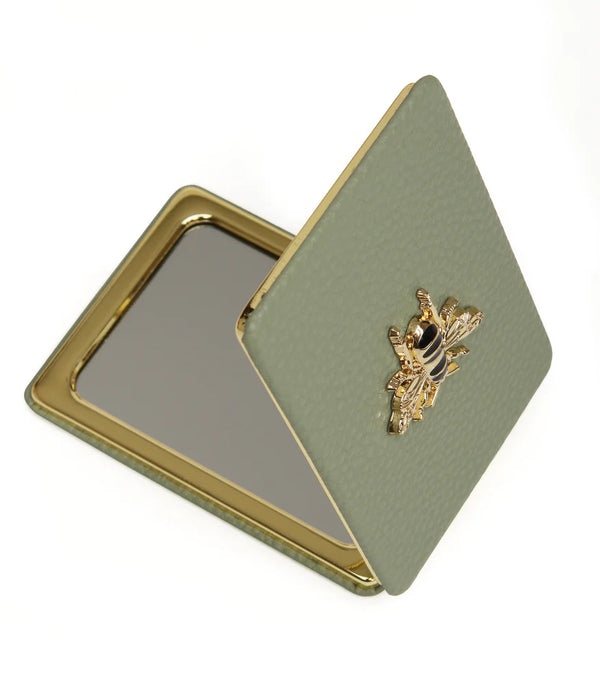 Sage Oblong Compact Mirror by Alice Wheeler