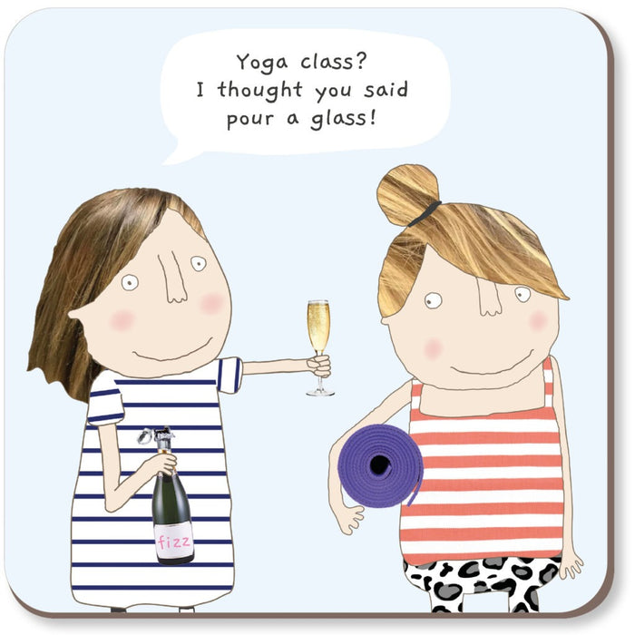 Yoga Class Coaster by Rosie Made a Thing