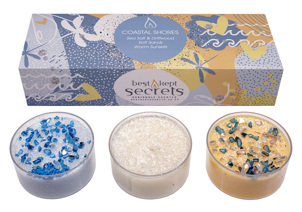 Coastal Sands Trio Candle Gift Set by Best Kept Secrets