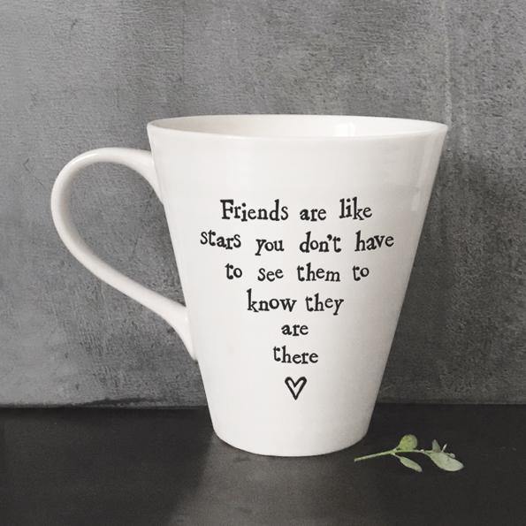 East of India - "Friends Are Like Stars" Mug - The Olive Branch & Lovely Libby's