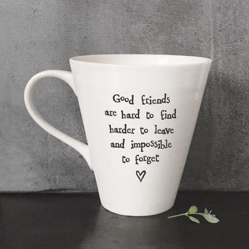 East of India - "Good Friends are Hard to Find" Mug - The Olive Branch & Lovely Libby's