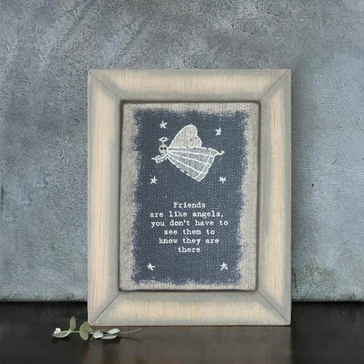 East of India - "Friends are like Angels" Portrait Embroidered Frame - The Olive Branch & Lovely Libby's