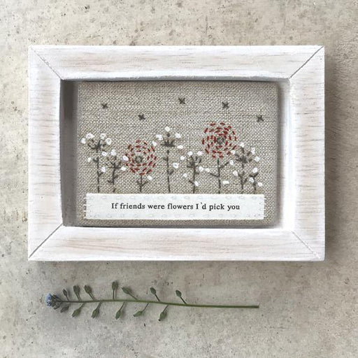 East of India - "If Friends Were Flowers" Landscape Embroidered Frame - The Olive Branch & Lovely Libby's