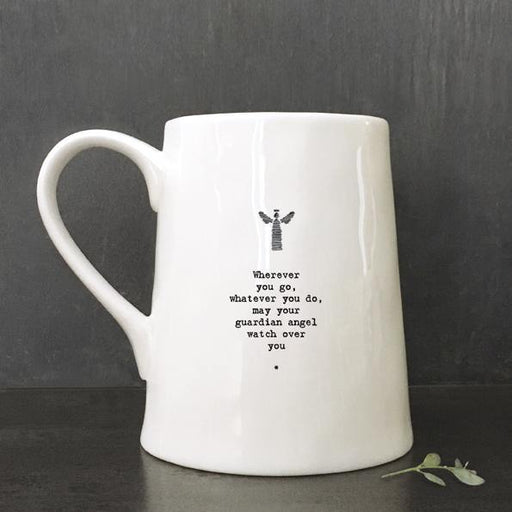 East of India - "May Your Guardian Angel Watch Over You” Porcelain Mug - The Olive Branch & Lovely Libby's