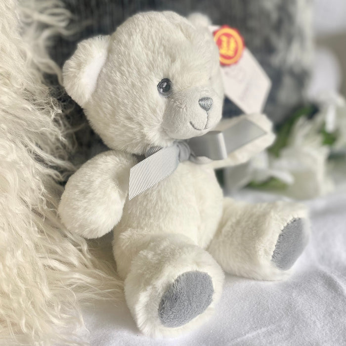 Small White and Grey Bear by Keel Toys