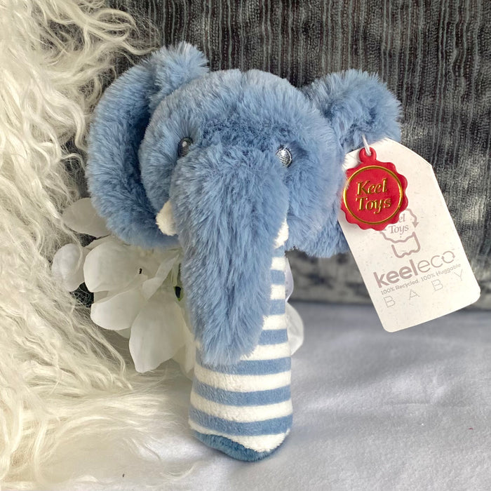 Ezra Elephant Rattle by Keel Toys
