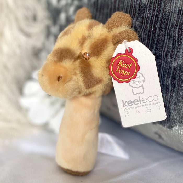 Huggy Giraffe Rattle by Keel Toys