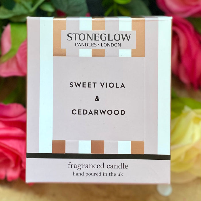 Stoneglow Modern Classics - Sweet Viola and Cedarwood Candle