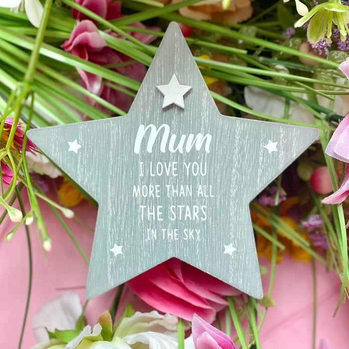 Mum Standing Star Plaque