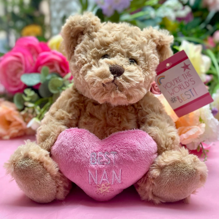 "Nan" Teddy Bear with Heart