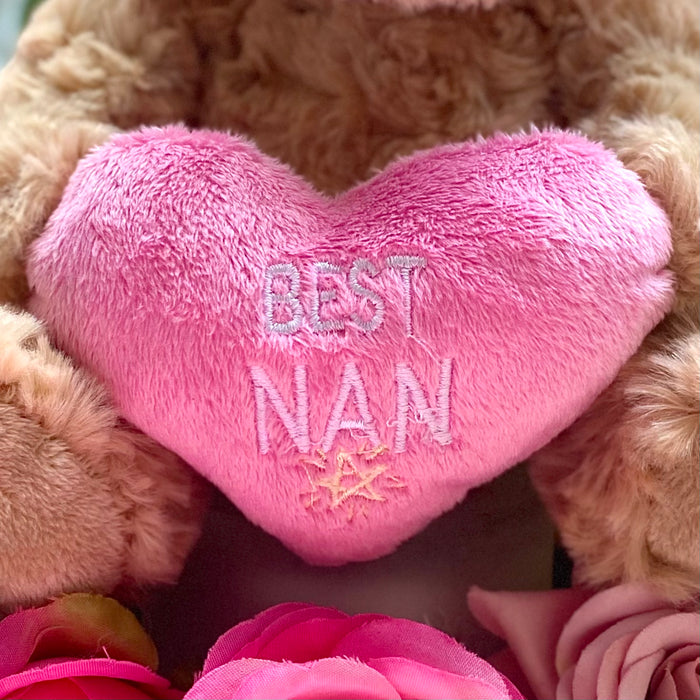 "Nan" Teddy Bear with Heart