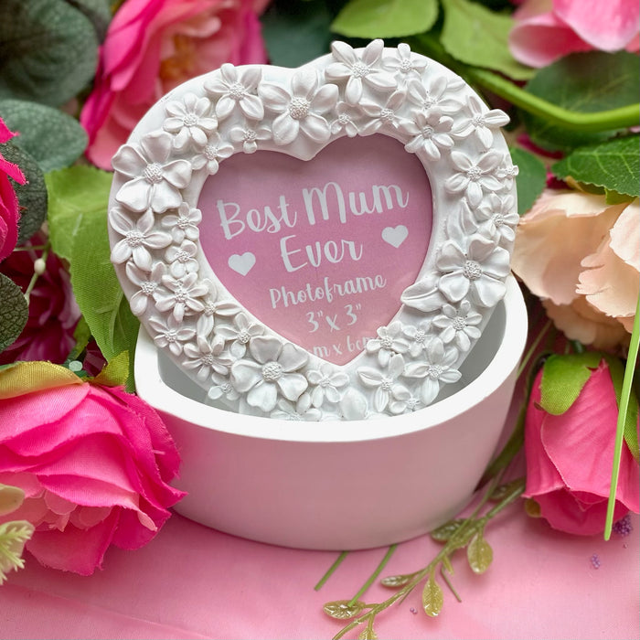 Mum Heart Photo Trinket Box