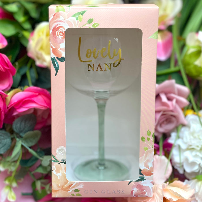 Lovely Nan Gin Glass