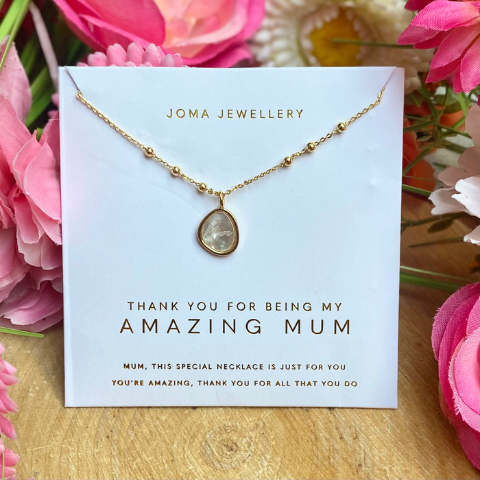"Thank You For Being My Amazing Mum" Necklace by Joma Jewellery