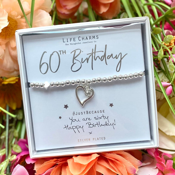 60th Birthday Bracelet by Life Charms