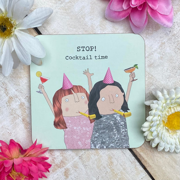 Cocktail Time Coaster by Rosie Made a Thing