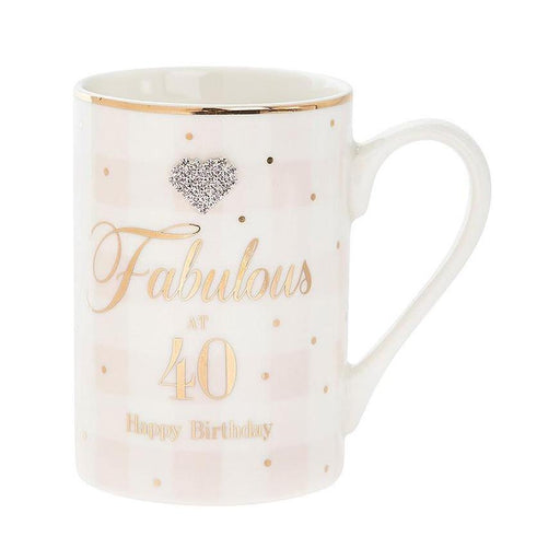 Fabulous at 40 Diamante Mug Happy Birthday - The Olive Branch & Lovely Libby's