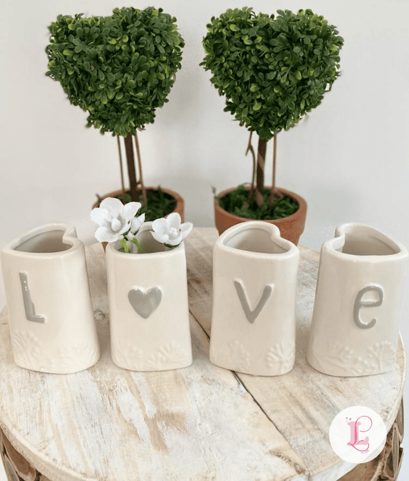 LOVE Ceramic Vase Set