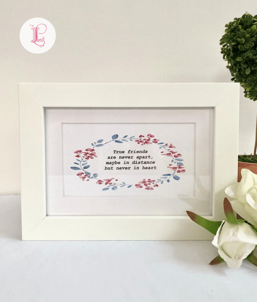 Sentiment Box Writing Sentiment Box Frame - True Friends — Lovely Libby's