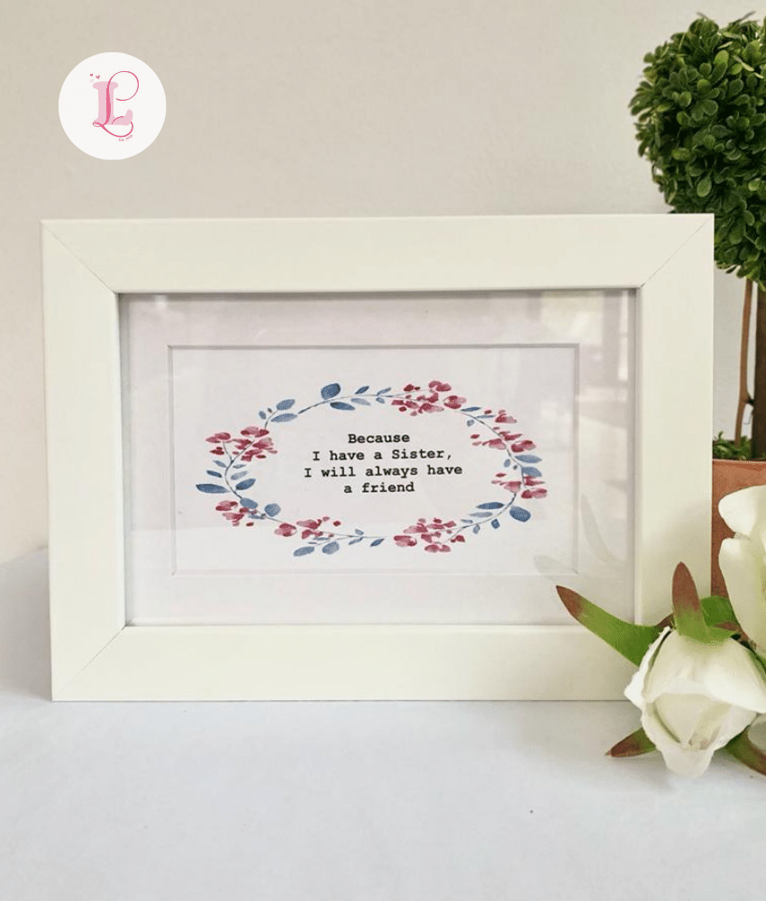 Sentiment Box Frame - Sister — Lovely Libby's