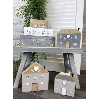 Family Wooden Stacking Blocks - Sentiment