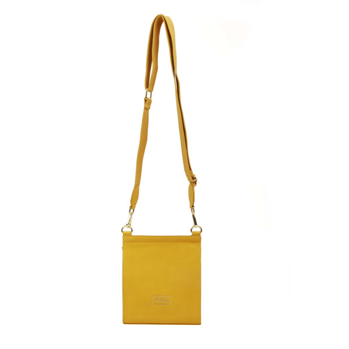 Mustard Bloomsbury Crossbody Bag by Alice Wheeler