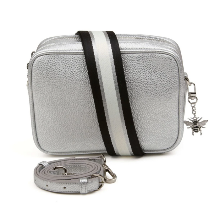 Silver Soho Double Zip Camera Bag by Alice Wheeler