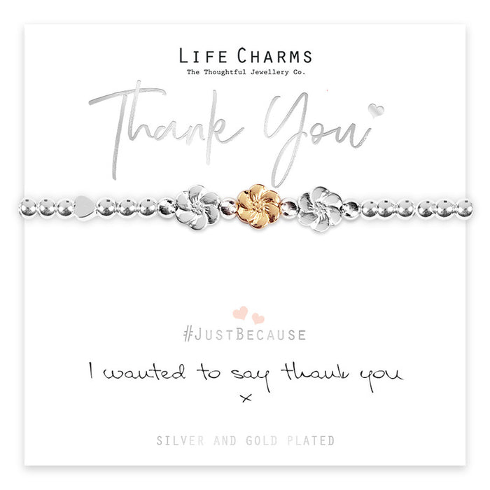Thank You Bracelet by Life Charms