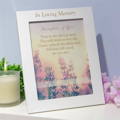 "In Loving Memory" - Funeral Table Frame - The Olive Branch & Lovely Libby's