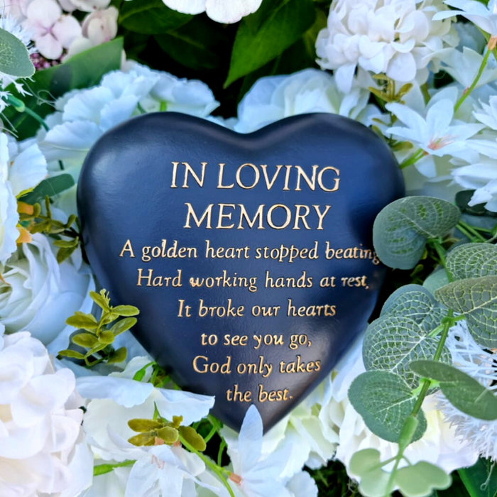Thoughts Of You - In Loving Memory - Graveside Memorial - Dark Grey