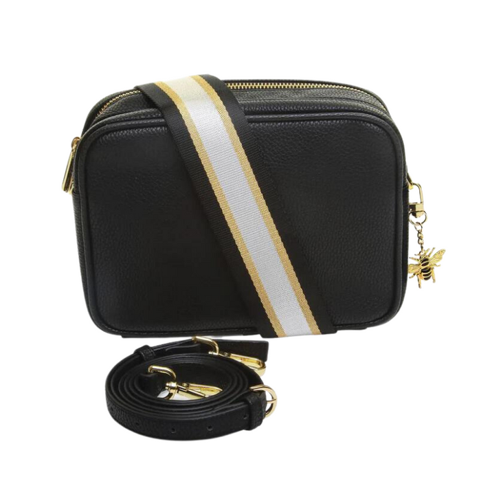 Black Soho Double Zip Camera Bag by Alice Wheeler