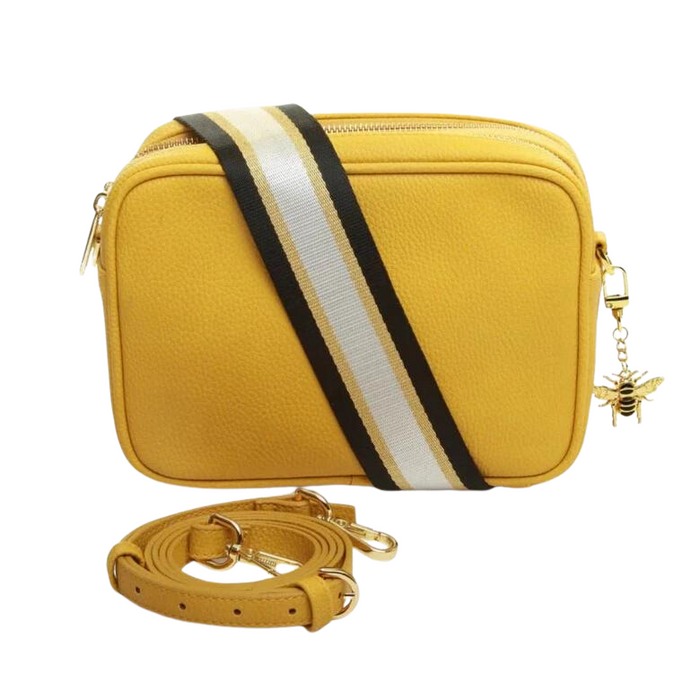 Mustard Soho Double Zip Camera Bag by Alice Wheeler