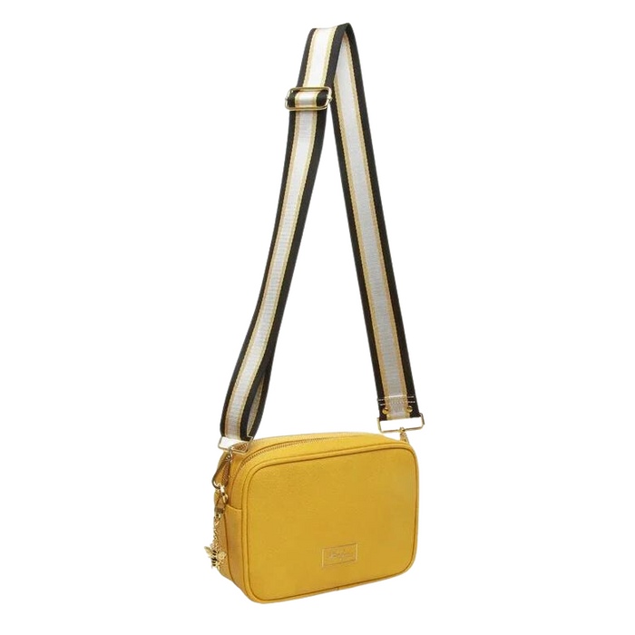 Mustard Soho Double Zip Camera Bag by Alice Wheeler