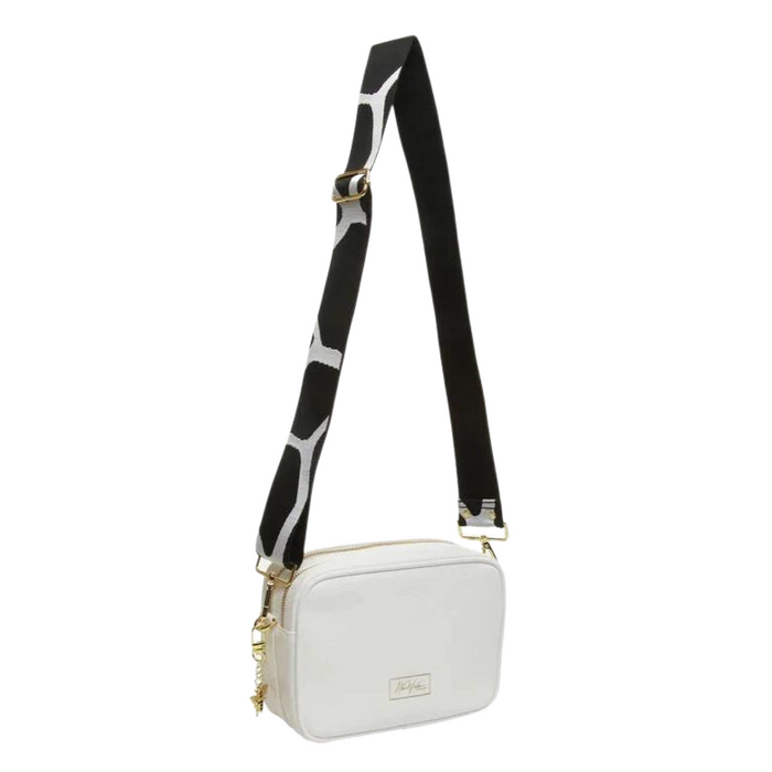 White Soho Double Zip Camera Bag by Alice Wheeler