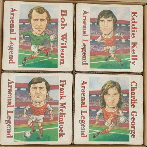 Arsenal Legends - Ceramic Coaster Set - The Olive Branch & Lovely Libby's