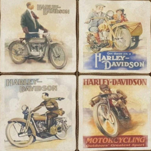 Harley Posters - Ceramic Coaster Set - The Olive Branch & Lovely Libby's